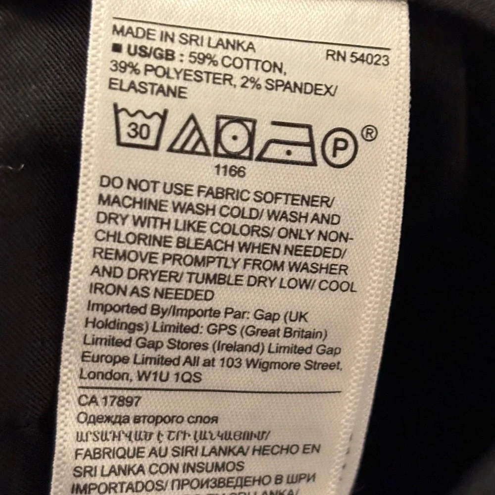 Banana Republic measurements waist